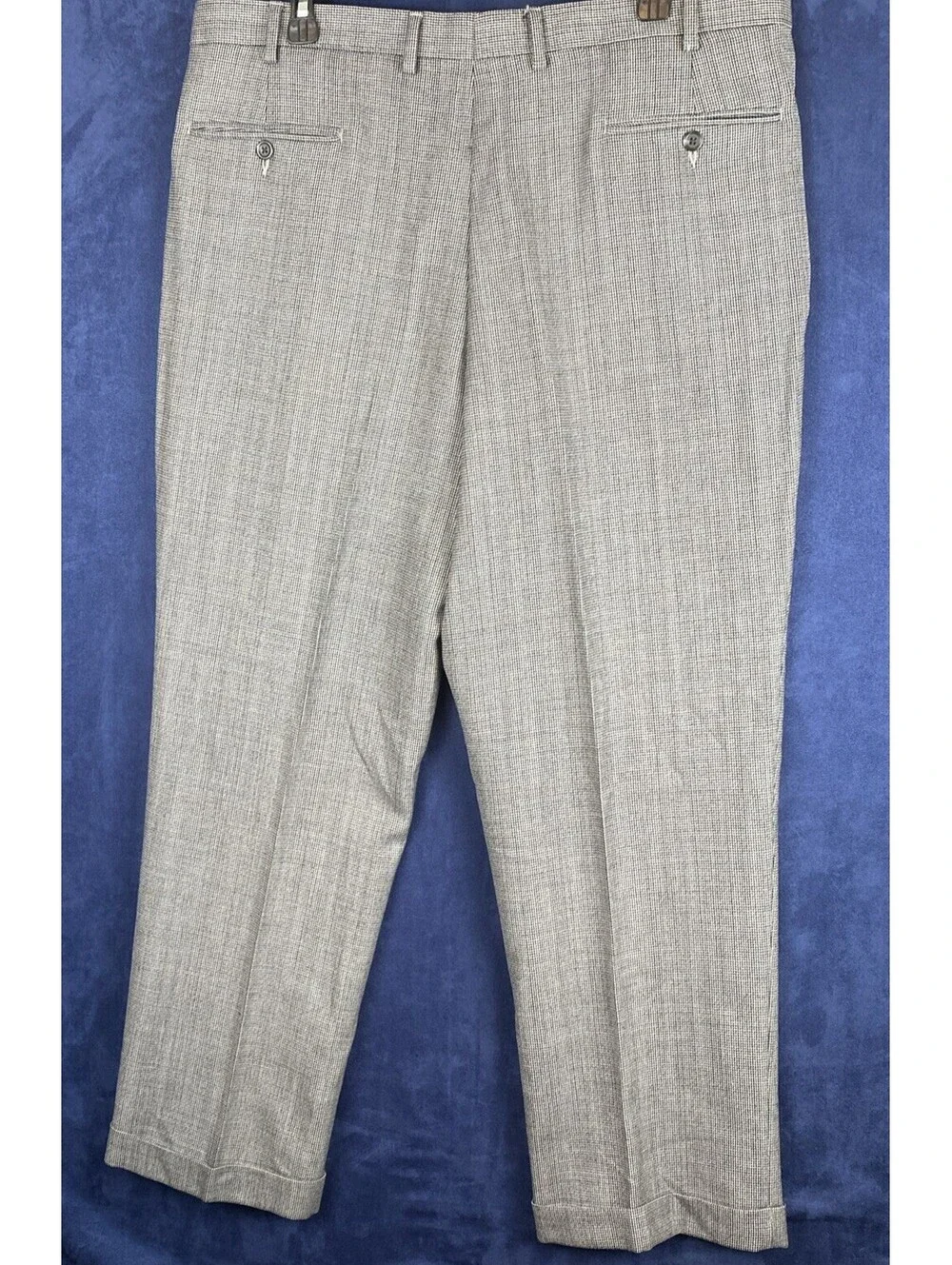 Lauren Ralph Lauren Men’s Trousers W38 L30 Gray 100% Wool Cuffed Dress pants